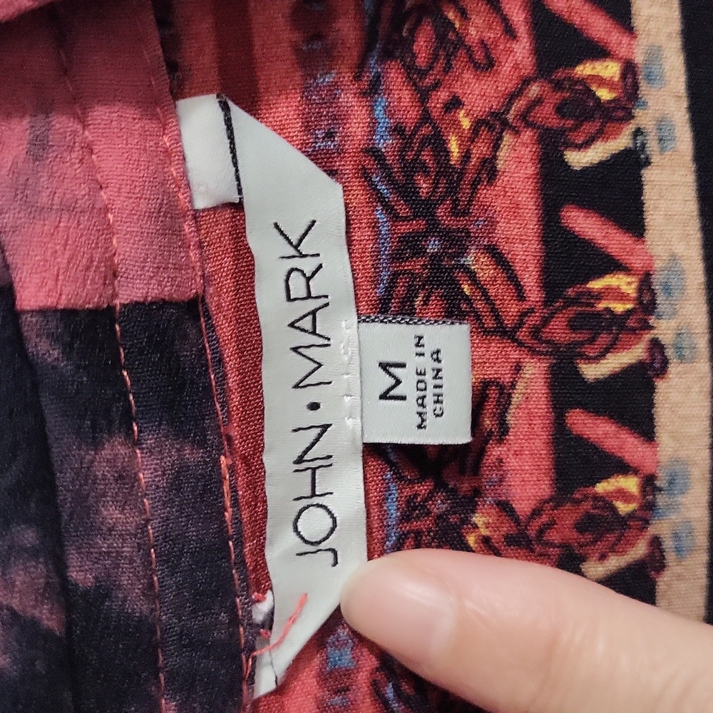 John Mark Women’s Patterned Open Front Cardigan S… - image 3